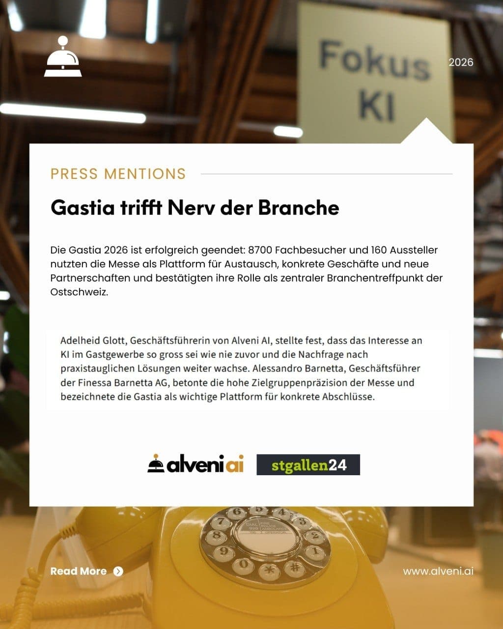 Gastia trifft Nerv der Branche — stgallen24.ch, 2026