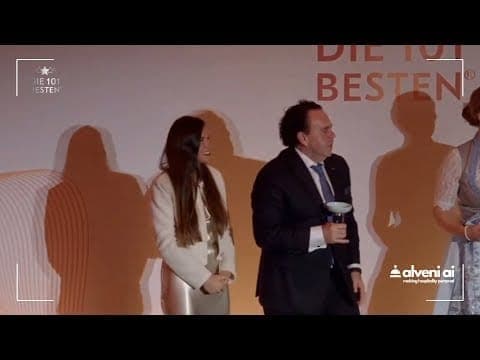 Award-Übergabe durch Alveni AI an das Weissenhaus Resort