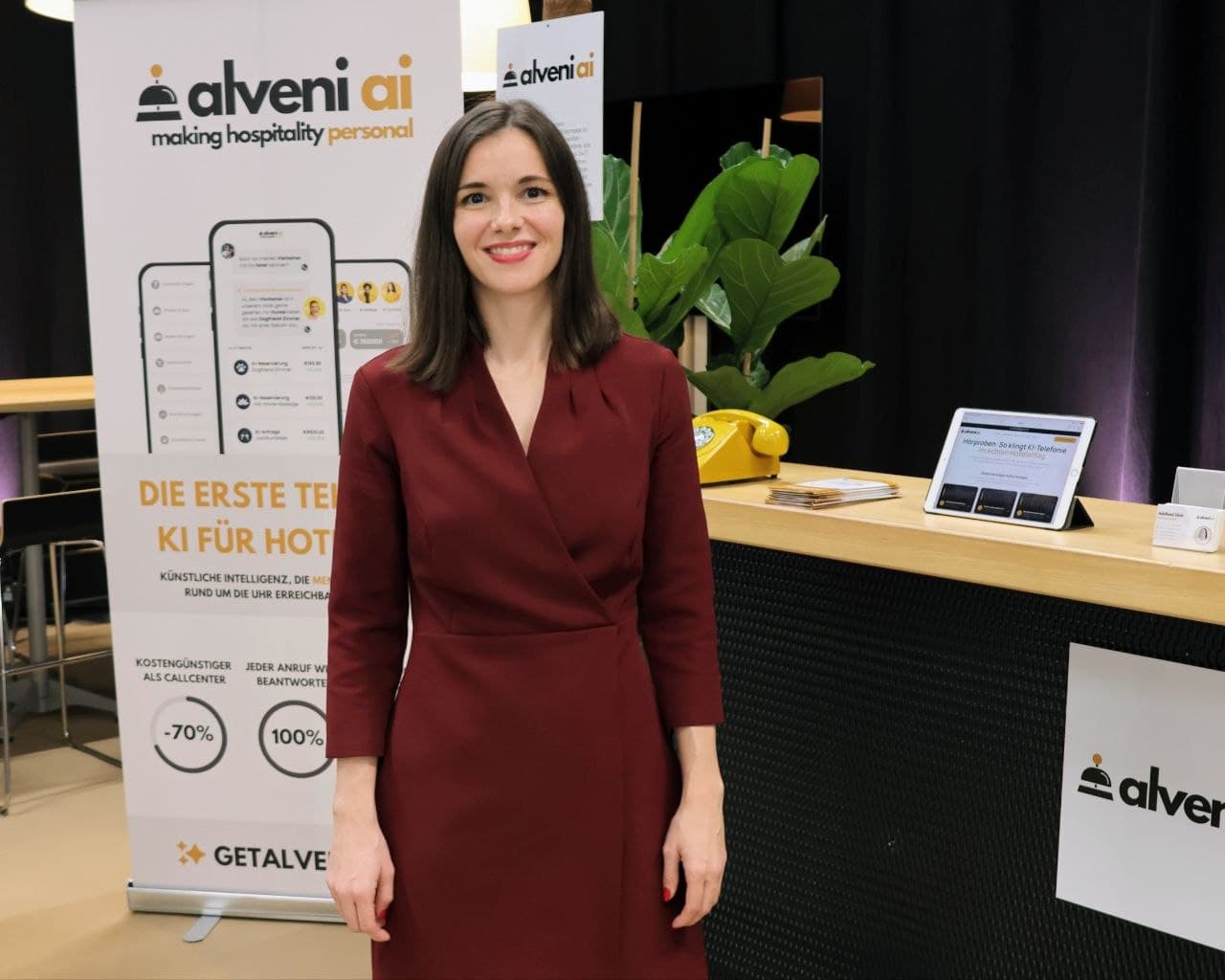 Alveni AI Team am Stand auf der GASTIA 2026 in St. Gallen